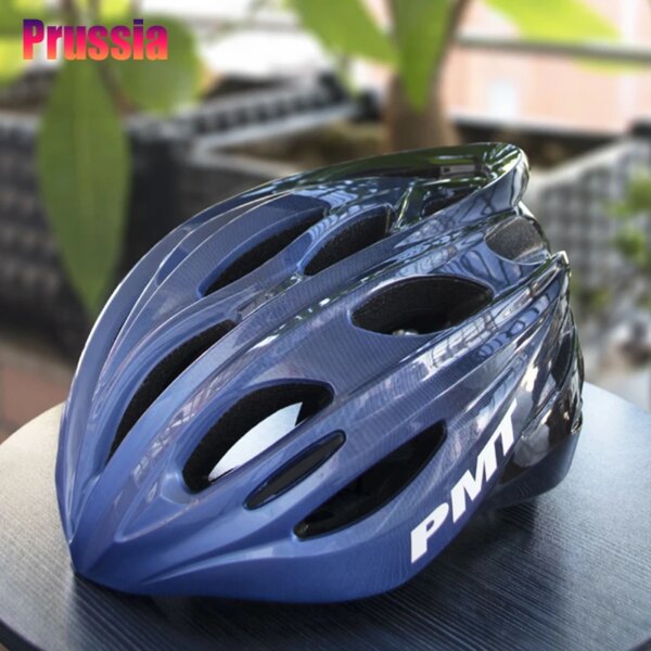 PMT PRUSSIA casco moldeado integralmente tamaño grande 62-65cm ajustable MTB bicicleta de carretera casco de seguridad en ciclismo 24 agujeros transpirable