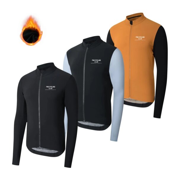 PNS hombres Cyling Jersey invierno cálido bicicleta ropa de manga larga Maílllot Ciclismo Hombre bicicleta de montaña camisetas térmicas de lana