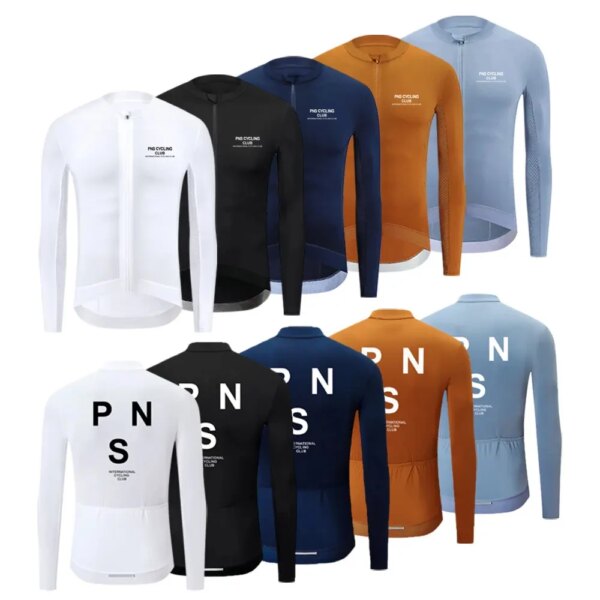 PNS-Camiseta de Ciclismo para hombre, camisetas de manga larga, Maillot de Ciclismo de alta calidad, camiseta de Ciclismo de montaña y carretera, ropa de equipo para bicicleta