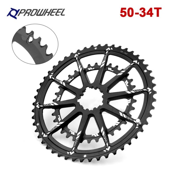 PROWHEEL bicicleta de carretera plato ancho y estrecho 50-34T GXP 40/42/44/46/48T plato 22S GXP piñón de manivela de bicicleta para Sram GXP