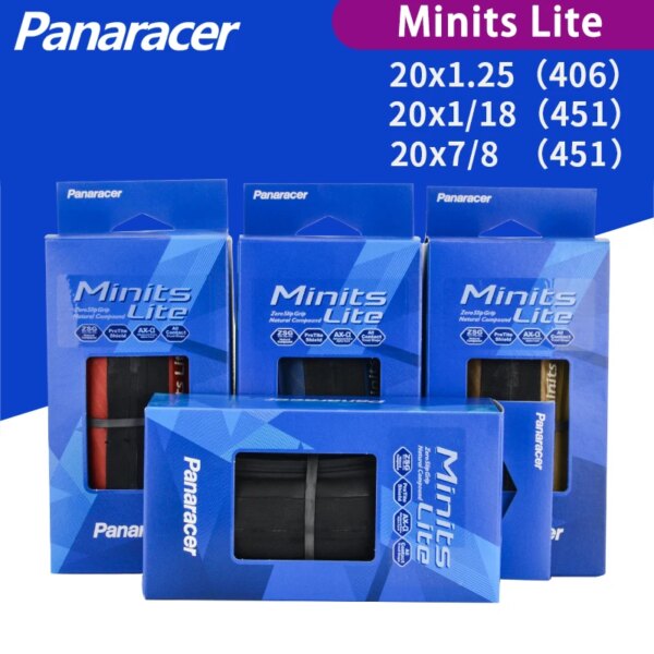 Panaracer Minits Lite PT 20x1,25 20x1 1/8 20x7/8 neumático de bicicleta 20 pulgadas 406 451 neumáticos de ruedas pequeñas para bicicleta plegable antipinchazos