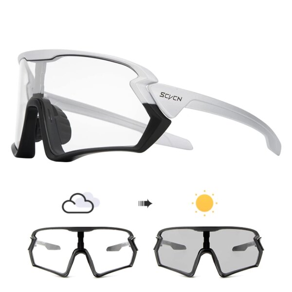 Gafas de ciclismo fotocromáticas para hombre, gafas para bicicleta de montaña, gafas de ciclismo UV400 MTB, gafas de sol polarizadas para carretera para mujer