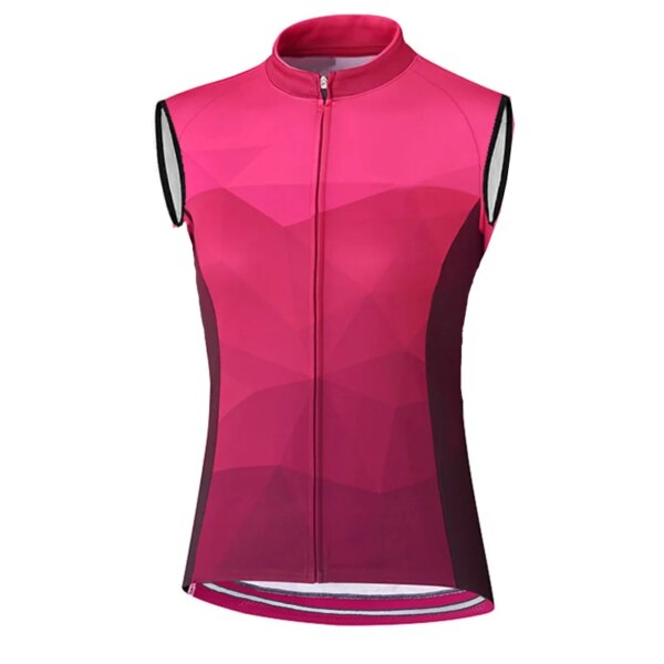 Chaleco de ciclismo rosa sin mangas, camiseta de bicicleta, ropa de bicicleta MTB, camiseta con pechera de descenso, almohadilla Pro Crossmax, camiseta ajustada de montaña de carretera