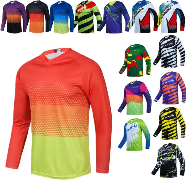 Pro Team JPO JPO Ropa de ciclismo para hombre de manga larga Jersey para bicicleta de montaña Ropa de conducción al aire libre Ropa de ciclismo chaquetas de bicicleta