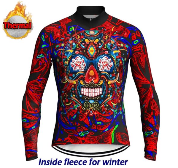 Pro calidad para invierno polar térmico ciclismo bicicleta Mtb motocicleta uniforme chaqueta 2021 hombre diseño único cálido camiseta para bicicleta TOPS