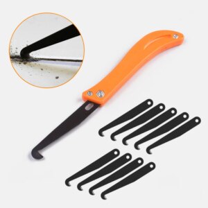 Herramientas profesionales de limpieza y eliminación de lechadas antiguas, herramienta de reparación de huecos de azulejos, cuchillo con gancho, collador de juntas de acero de tungsteno