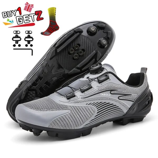 Zapatos de ciclismo profesionales para hombre y mujer, zapatillas de ciclismo de velocidad, calzado para bicicleta de montaña, pedales SPD, calzado para ciclismo de carreras