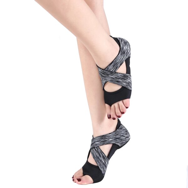 Zapatos de Yoga profesionales para mujer, calcetines de gimnasio elásticos planos suaves antideslizantes para interiores, Pilates, Ballet, danza, accesorios de entrenamiento físico