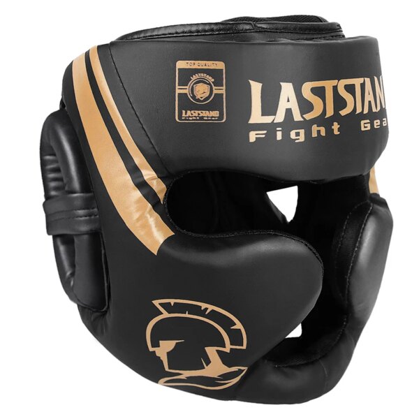 Promoción de boxeo MMA casco de seguridad protectores de cabeza casco de entrenamiento para niños adultos Muay Thai Kickboxing cascos de cobertura completa