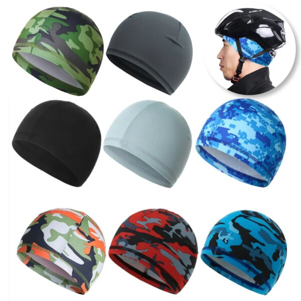 Gorro de ciclismo de secado rápido, gorro deportivo Anti-UV antisudor para verano, gorro interior Unisex para montar en bicicleta y motocicleta