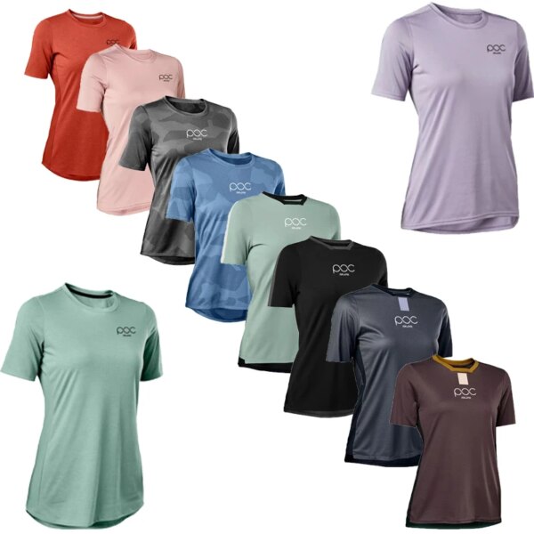 RAUDAX POC, camiseta de ciclismo de verano para mujer, camiseta de manga corta transpirable para motocicleta MTB, camiseta para descensos, nueva camiseta de ciclismo para mujer