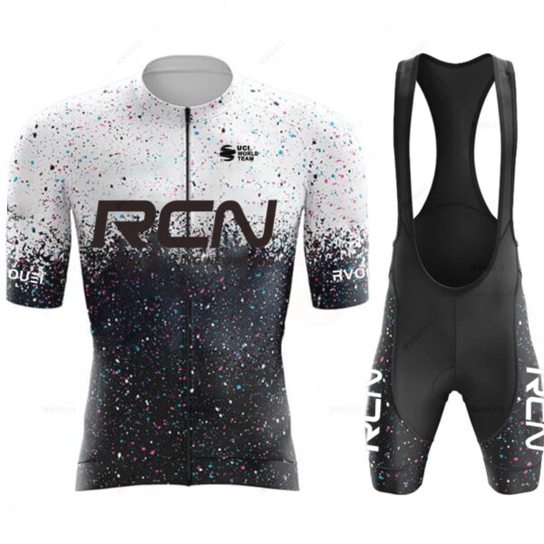 RCN equipo Ropa deportiva Ciclismo Jersey conjunto verano Ciclismo Ropa MTB bicicleta Ropa uniforme Maillot Ropa Ciclismo hombre traje de bicicleta