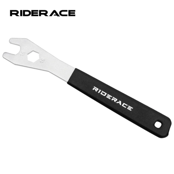 RIDERACE-llave para Pedal de bicicleta, mango Extra largo duradero para bicicleta de montaña, herramienta de reparación de llave de extracción de 15mm