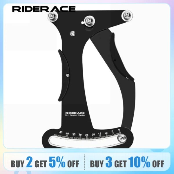 RIDERACE-medidor indicador de bicicleta, tensiómetro CNC, herramienta de reparación de radios de bicicleta, herramienta de reparación de radios de Ciclismo de Carretera