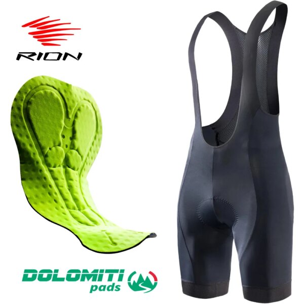 RION Ciclismo Bib Shorts hombres Culotte Ciclismo Hombre interfaz elástica MTB medias para bicicleta de montaña GEL Pad pantalones cortos transpirables