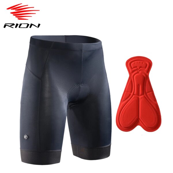 RION-pantalones cortos de ciclismo para hombre, ropa para deportes al aire libre, ropa interior acolchada para motocross, ropa de montaña de media distancia para gimnasio