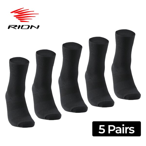 RION Calcetines deportivos para hombre, ciclismo, baloncesto, correr, bicicleta, conjuntos de MTB, bicicleta de carretera, motocicleta, resistencia al desgaste, senderismo al aire libre, transpirables