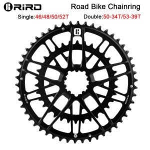 RIRO plato de bicicleta de carretera CNC montaje directo rueda de cadena ancha estrecha AL7075-T6 ultraligera aleación de aluminio piezas de disco de bicicleta MTB