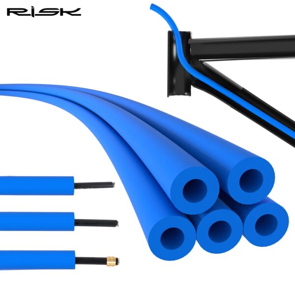 RISK-amortiguador de carcasa interna para cuadro de bicicleta, funda de espuma de 6mm, Cable de bicicleta, prevención de ruido, cambio de esponja/freno/tubo hidráulico, 1,5 m