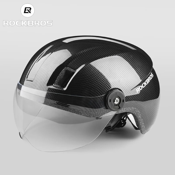 ROCKBROS-casco de ciclismo para bicicleta, gafas ultraligeras, casco con lentes para hombre y mujer, casco de bicicleta eléctrica, casco de ciclista transpirable