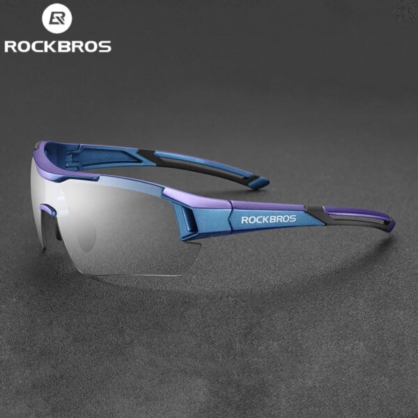 ROCKBROS gafas de bicicleta fotocromáticas ultraligeras gafas de sol para deportes al aire libre MTB bicicleta de carretera gafas de protección UV equipo de ciclismo