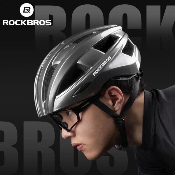 Casco de bicicleta ROCKBROS MTB Ciclismo de Carretera cascos con luz trasera seguridad moldeada integralmente EPS + PC casco de bicicleta urbano deportivo ultraligero