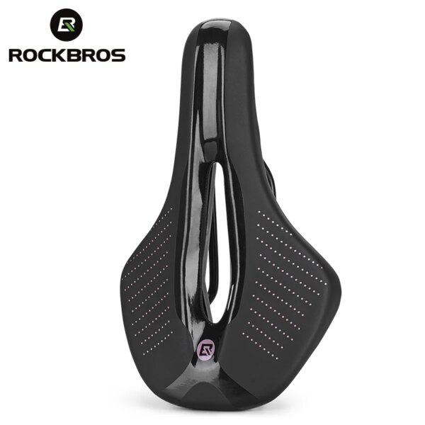 ROCKBROS-sillín de bicicleta MTB, asiento de superficie de cuero nobuk, ultraligero, transpirable, cómodo cojín, sillín de ciclismo suave para carreras