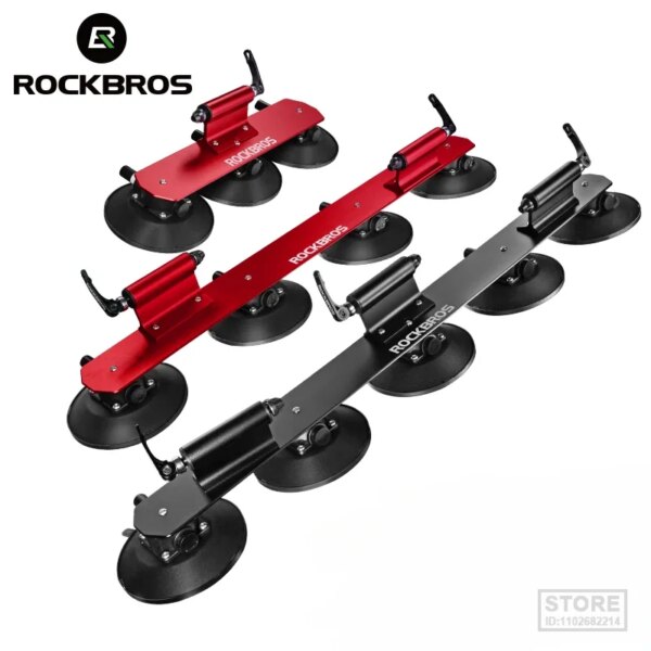 ROCKBROS-portabicicletas con succión para techo, portaequipajes para coche, Instalación rápida, accesorio para carretera de montaña y MTB