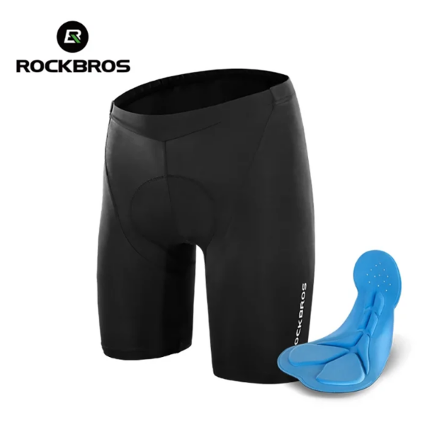 ROCKBROS-pantalones cortos de ciclismo para hombre y mujer, pantalón corto con esponja 3D, pantalones cortos deportivos transpirables a prueba de golpes, mallas para ciclismo