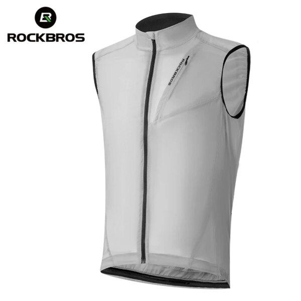 ROCKBROS Chaleco de ciclismo MTB Road a prueba de viento transpirable bicicleta reflectante seguridad Top hombres mujeres ropa deportiva al aire libre