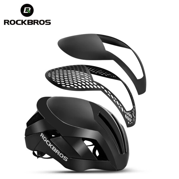 ROCKBROS MTB casco de ciclismo 3 en 1 casco de bicicleta reflectante MTB bicicleta de carretera casco ligero de seguridad neumático moldeado integralmente