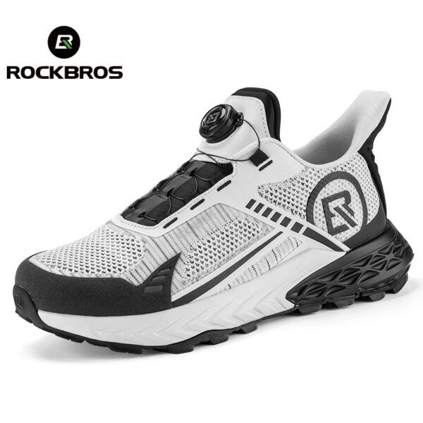 ROCKBROS hombres mujeres zapatos deportivos ciclismo botas planas zapatos de motocicleta calzado deportivo Casual senderismo MTB bicicleta de carretera zapatillas