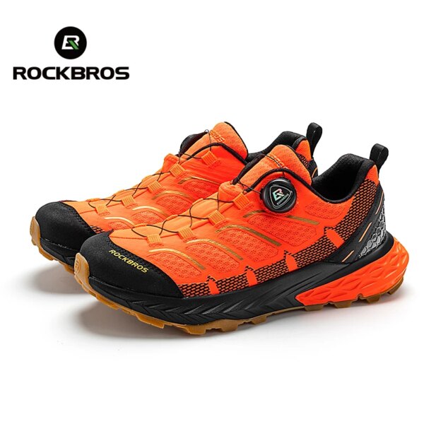 ROCKBROS-zapatos deportivos para exteriores, transpirables, para ciclismo, para hombre y mujer, calzado para senderismo, escalada y acampada, zapatillas suaves antideslizantes