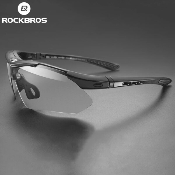 ROCKBROS fotocromáticos gafas de ciclismo bicicleta gafas de sol para deportes al aire libre gafas de decoloración MTB gafas de bicicleta de carretera gafas de bicicleta