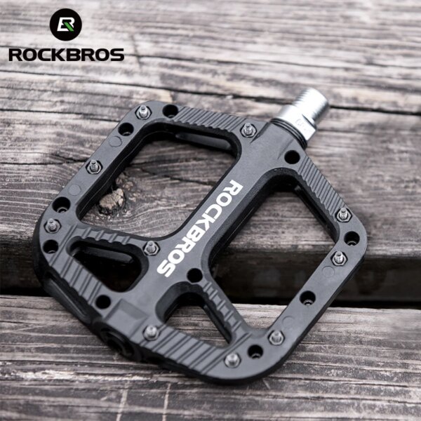 ROCKBROS-rodamientos de sello ultraligeros para bicicleta, pedales de nailon para ciclismo de montaña, bmx, plataforma plana, accesorios de piezas de bicicleta