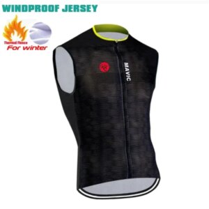 RX Mavic-Camiseta de Tirantes Ciclismo Hombre, Cortavientos, Sin Mangas, MTB, Bicicleta, Transpirable, Off Road, Moto, Otoño, Invierno