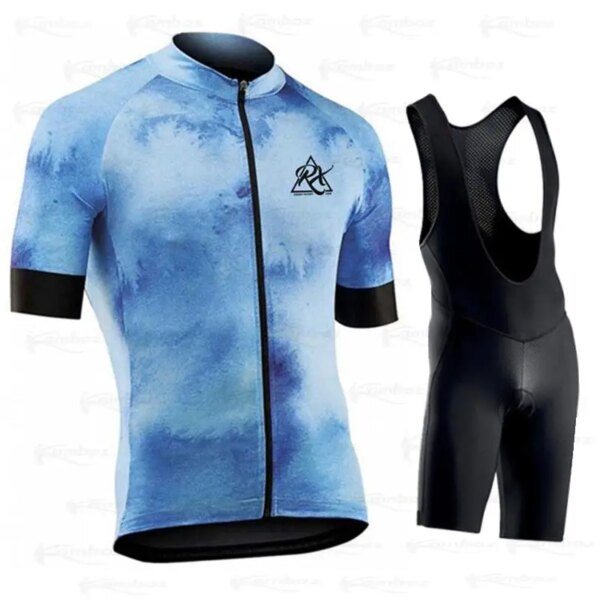 Raudax 2023 nuevo equipo de Ciclismo conjunto Maillot Ciclismo hombres Ciclismo Jersey conjuntos deportes manga corta verano transpirable Ciclismo ropa