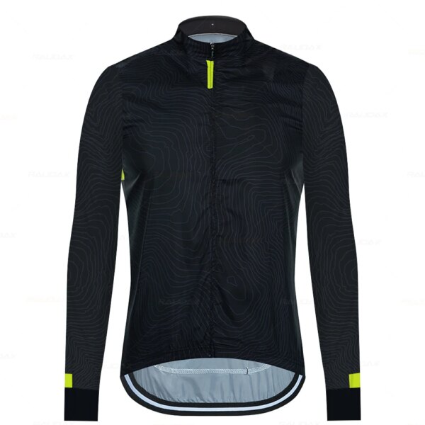 Raudax Chaquetas de ciclismo Bicicleta unisex Ropa de ciclismo a prueba de viento Manga larga Jerseys de ciclismo de invierno Chaqueta ligera de otoño