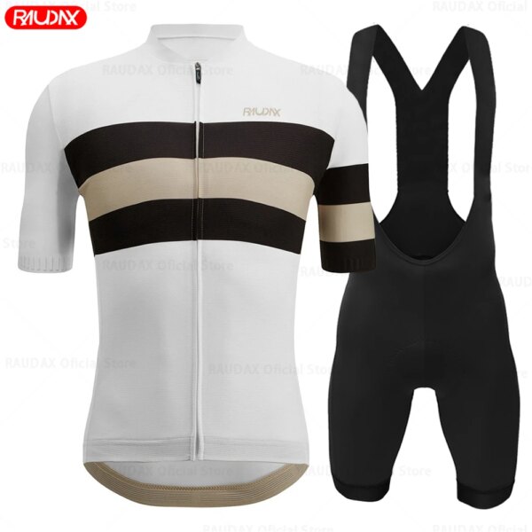 Raudax-Conjunto de Jersey de Ciclismo para equipo deportivo, Ropa juvenil de Ciclismo de montaña, Maillot, uniforme de Ciclismo, camisetas superiores, 2024