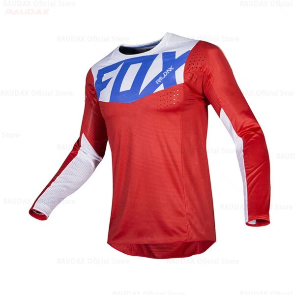 Raudax-Camisetas de descenso de manga larga, camisetas de bicicleta MTB, camiseta Offroad DH, ropa deportiva de Motocross, ropa de ciclismo, ropa de bicicleta, 2023