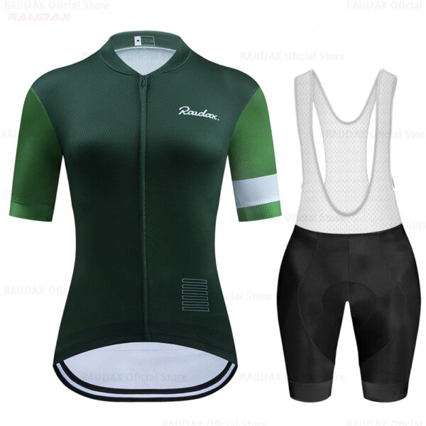 Raudax-Camiseta de ciclismo para mujer, ropa de equipo de ciclismo, secado rápido, carreras deportivas, Mtb, uniforme de bicicleta, triatlón, 2024