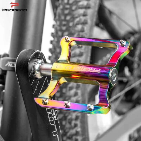 Recomendar pedal de bicicleta colorido Palin ultraligero aleación de aluminio pedal antideslizante bicicleta de montaña bicicleta de carretera pedal de bicicleta plegable