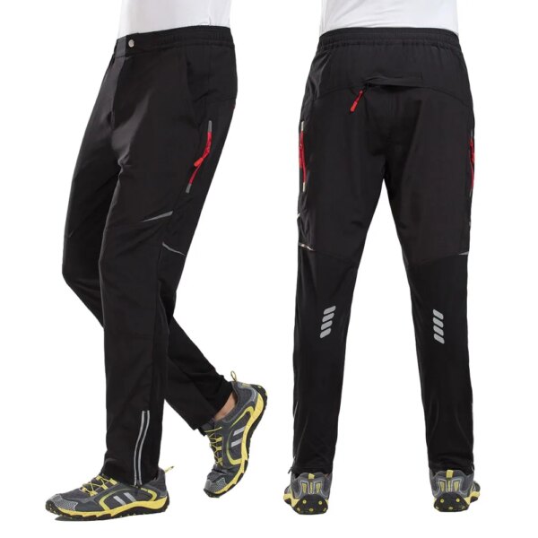 Pantalones de ciclismo reflectantes, pantalones para bicicleta al aire libre, pantalones de secado rápido para montar en bicicleta, pesca, Fitness, pantalones de senderismo, equipo deportivo