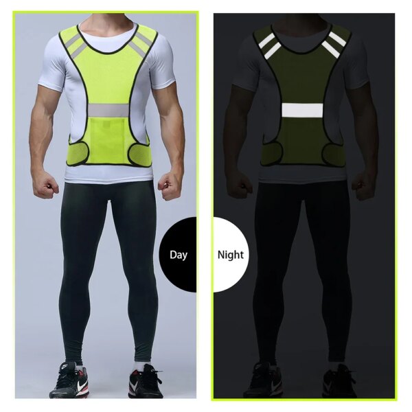 Chaleco reflectante para ciclismo, seguridad en el tráfico, alta visibilidad, deporte al aire libre, equipo de ropa de seguridad para hombres y mujeres