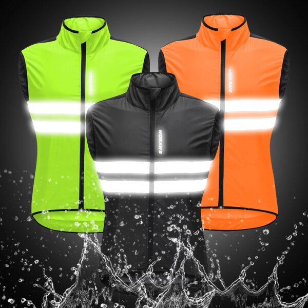 Chaleco reflectante a prueba de viento para ciclismo, Jersey de malla transpirable para bicicleta, chalecos cortavientos sin mangas, camisetas para ciclismo de montaña 2022