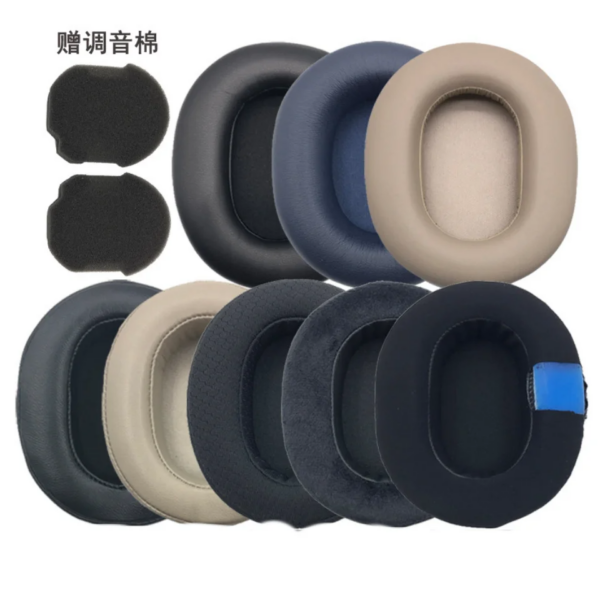 Almohadillas de proteína de piel de oveja de repuesto, almohadillas para oreja de espuma, cojines para auriculares SONY WH-1000XM5 1000XM5/1000 XM5 12,15