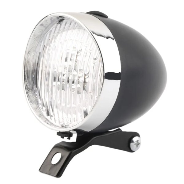 Faros Retro para bicicleta ABS 3LED, faros delanteros para bicicleta con batería, luz de advertencia de seguridad de conducción nocturna, equipo de equitación