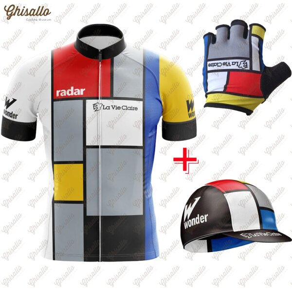 Jersey de Ciclismo Retro para hombre, ropa de bicicleta del equipo rojo, transpirable, ropa de Ciclismo profesional de España, Top Maillot Ciclismo, antisudor, nuevo