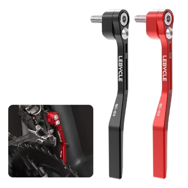 IAMOK-estabilizador de cadenas de aleación de aluminio negro/rojo, preventor de caídas de cadena de bicicleta de carretera para piezas de bicicleta 34-50T 36-52T 39-53T