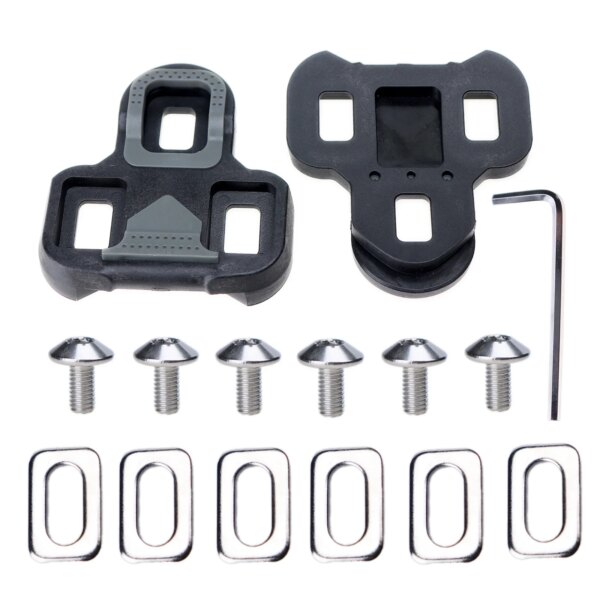Placa de bloqueo automático de 4,5 ° para bicicleta de carretera, tacos de Pedal KEO para Wellgo RC7, placa de bloqueo automático, tacos de Pedal flotante, accesorios para bicicleta